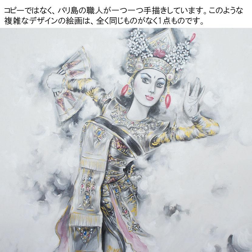 【予約】 バリ絵画・バリの踊り子/122*102cm/PA-218-1 - アジアン家具と 絵画