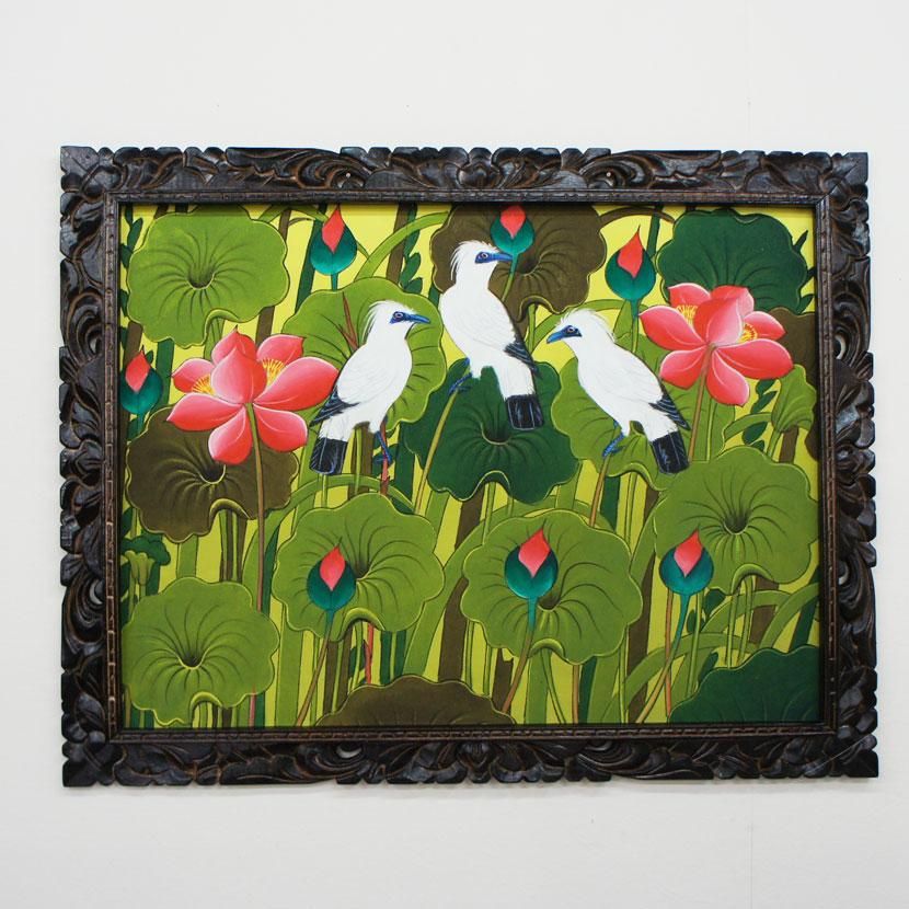 バリ絵画・ブンゴセカン/91*71cm/PA-019-129 - アジアン家具と