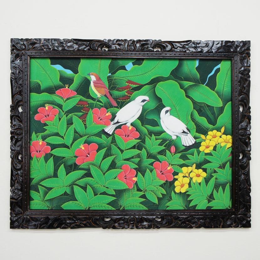 バリ絵画　アジアン バリ絵画・ブンゴセカン /93*73cm/PA-015-4 - アジアン家具と