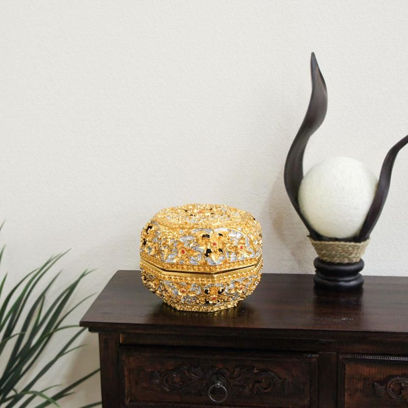 レジン小物入れ蓋付 /W24cm/AZ-003 - アジアン家具とリゾート