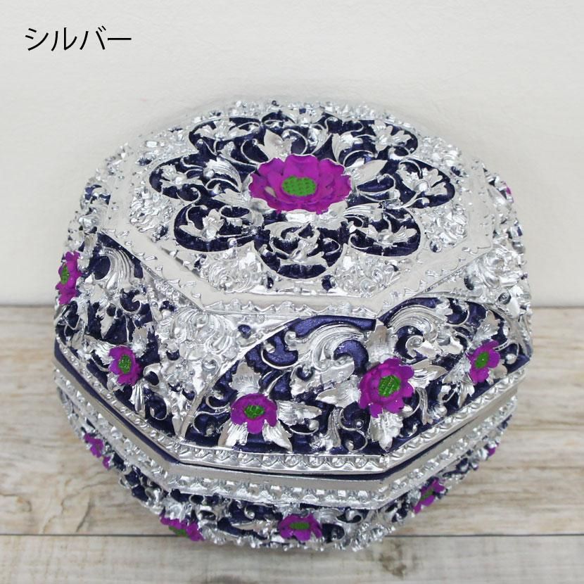 レジン小物入れ UVレジン】型がなくとも！！「クリアフラワー小箱」「Floral