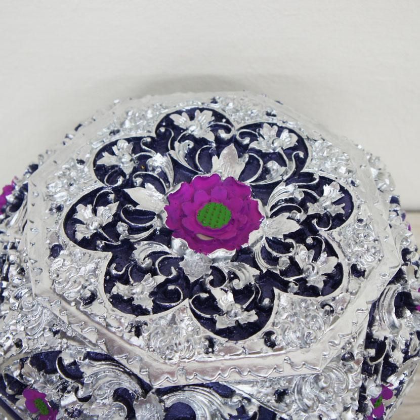 レジン小物入れ蓋付 /W24cm/AZ-003 - アジアン家具とリゾート