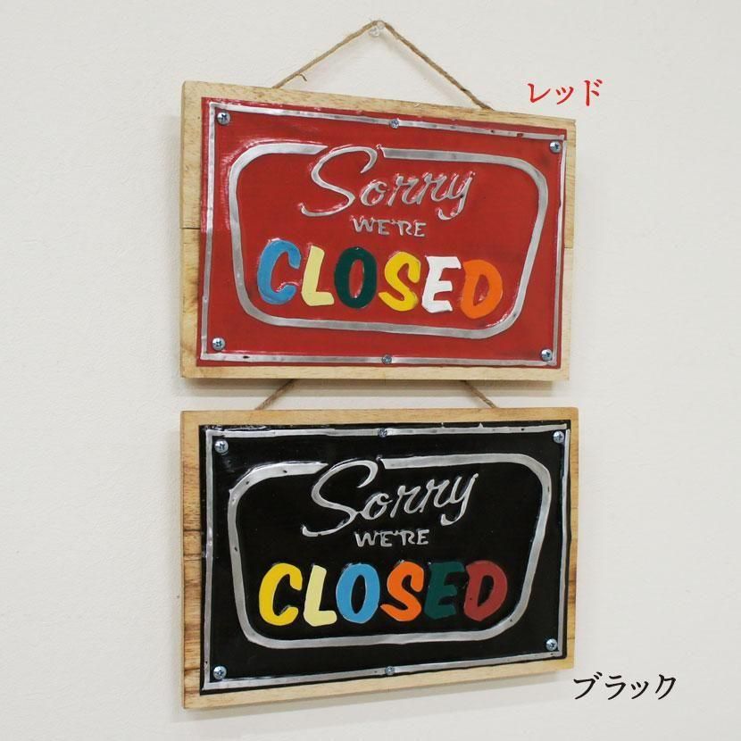 Closedサインボード 2カラー /30*20cm/NP-020-3 - アジアン家具と