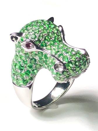 The Hippo Ring （Green）
