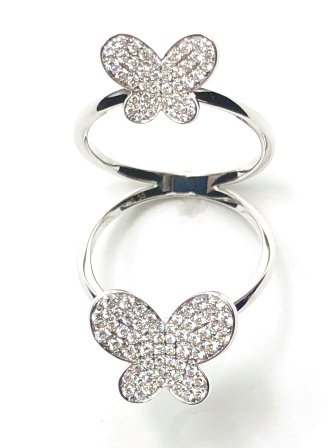 Double Butterfly Ring (WG)