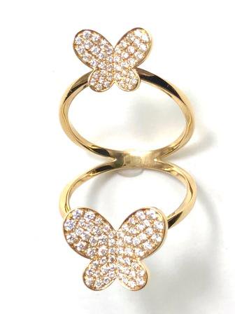 Double Butterfly Ring (YG)