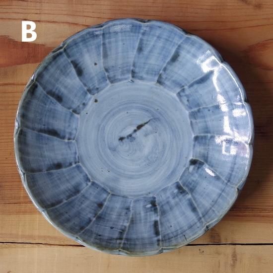 青秞輪花六寸皿5客 青秞輪花六寸皿