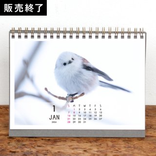 ICCHY | 卓上リングカレンダー【ランドスケープ】（2024年1月はじまり／表紙あり）【2L】