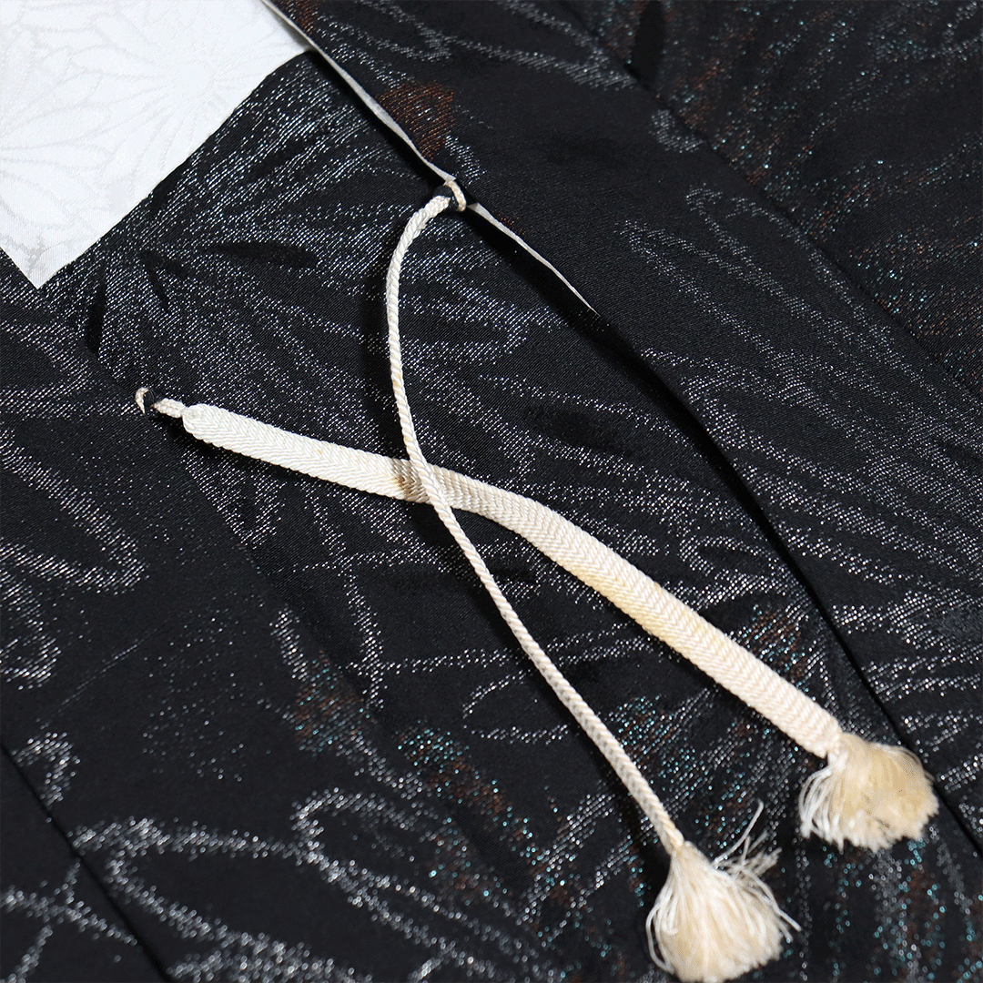 リサイクル着物】 羽織 袷 アンティーク 一つ紋 【Sサイズ】 ☆5 礼装