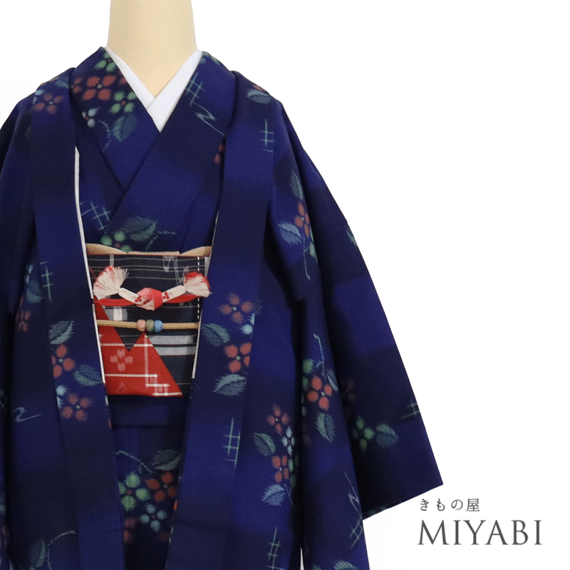 未使用品 ウール着物羽織セット アンサンブル 昭和レトロ 美味