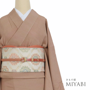 573.正絹振袖、茶色、158ぐらい