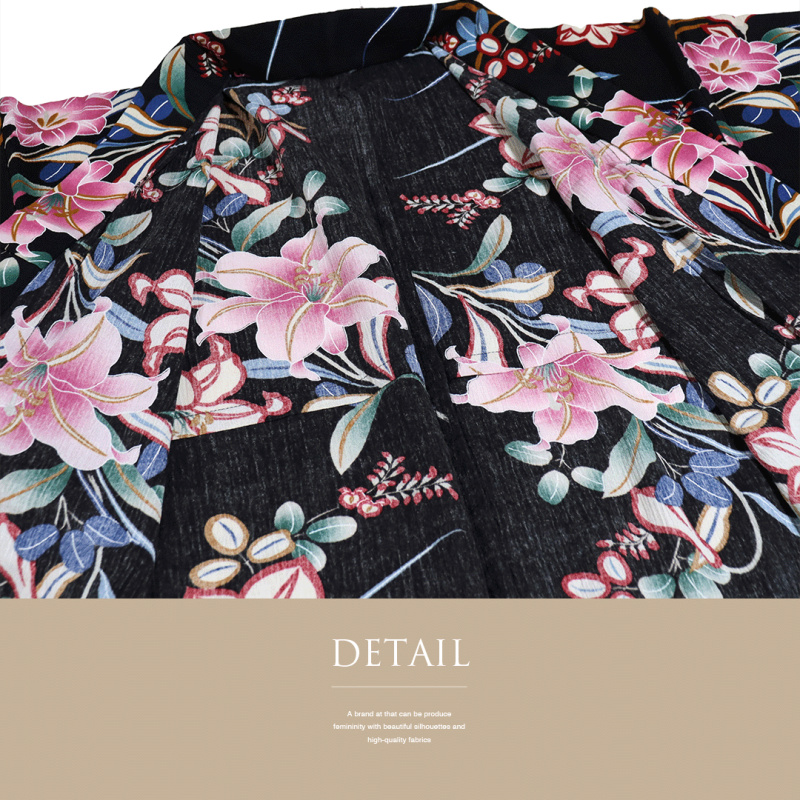 撫松庵　牡丹絞り柄浴衣　ブルーグレー　綿　身丈162弱　裄丈67.5 着物8撫松庵牡丹絞り柄浴衣ブルーグレー綿身丈162弱裄丈67.5