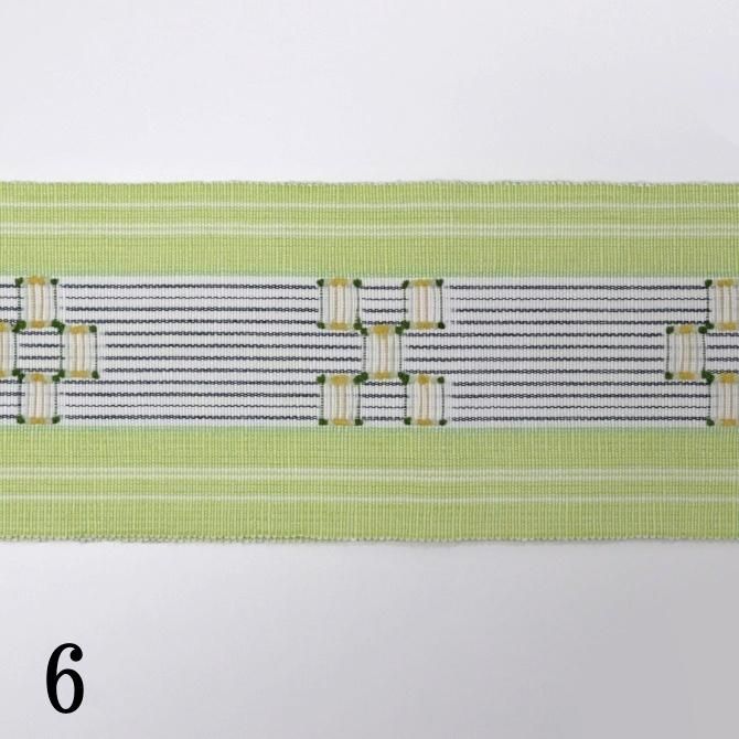 竹富ミンサー四寸 半幅帯 - 染重オンラインショップ