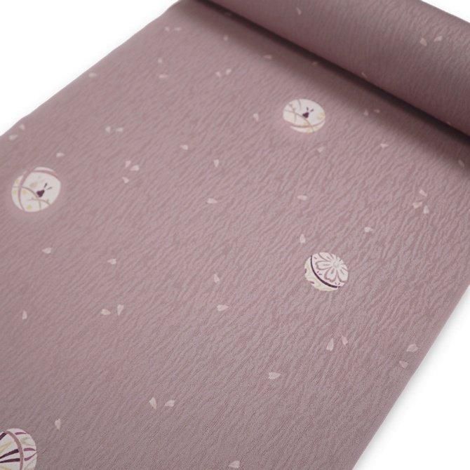 新品 東レ シルック 小紋 反物 トビ柄 うさぎ 葵 灰桜色 2519 楽天市場】東レ シルック 小紋 袷 単衣 洗える着物 反物 飛び柄