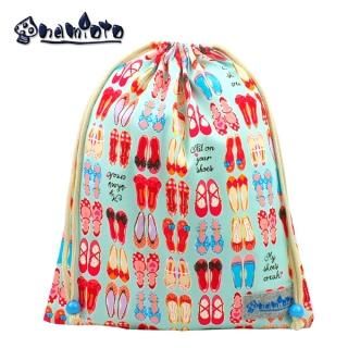 GIRLS SHOES スカイ　巾着大　体操服入れ　着替え入れ　ハンドメイド　手作り　日本製の商品画像
