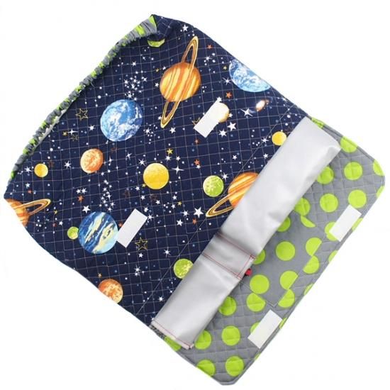 くまさん刺繍生地キルティング生地防災頭巾カバー入園入学 ヌビ