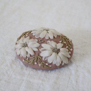 maki  maki　brooch “flower  garden”  (B-10)