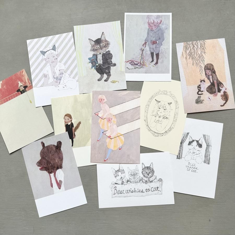 樋口佳絵 ポストカード -PostCard - 猫 aoi door | Online Shop