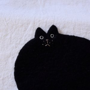 Zooz    ねこさんマット(黒猫)