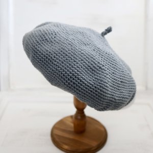 amber　オーガニックコットン ベレー帽（gray）