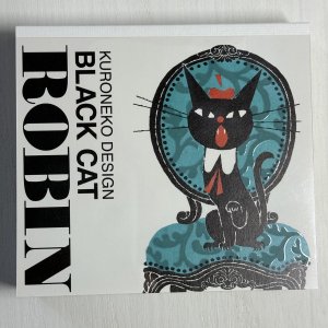 黒ねこ意匠　ブロックメモ BLACK CAT ROBIN 【Ａ】