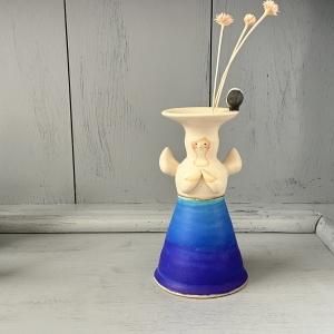 足田メロウさん　プレート　たぬき　青 足田メロウ - aoi door