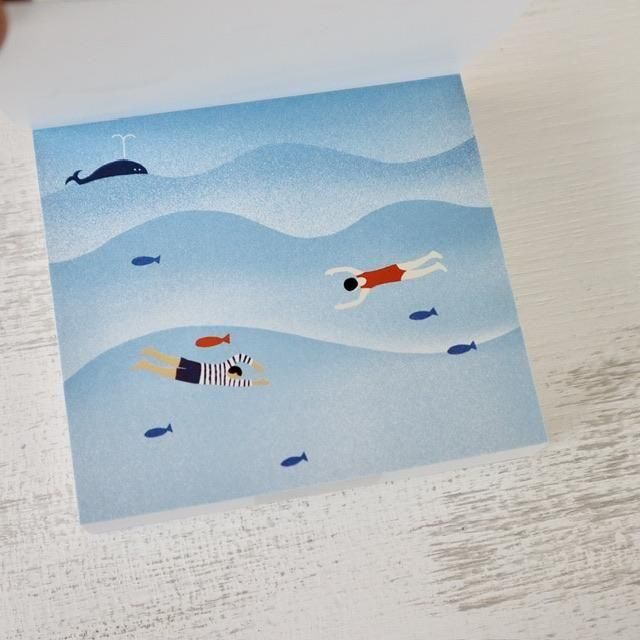 西淑 nishi shuku ブロックメモ LAND SCAPE | aoi door アオイドア