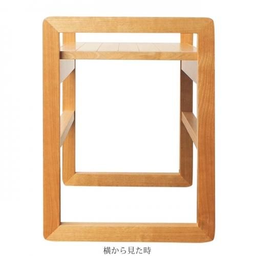 アームスツール 天然木 桜 W46.5 H47.5 徳島県 家具 肘付き