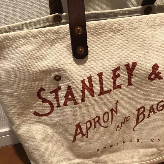 STANLEY \u0026 SONS Tote White \u0026 Red Logo