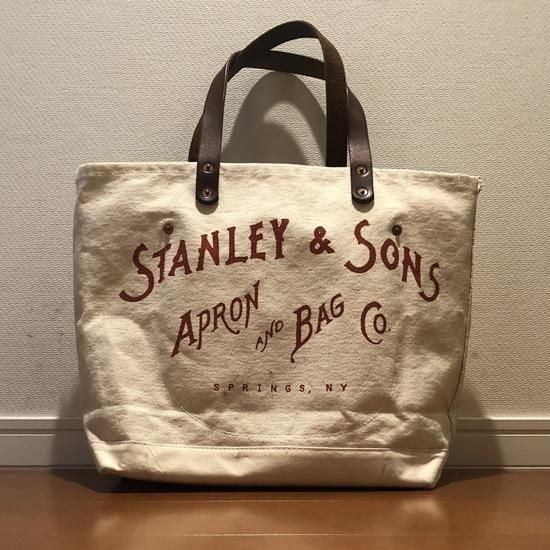 バッグ好きはキリがない STANLEY & SONS Tote-S White & Red Logo 