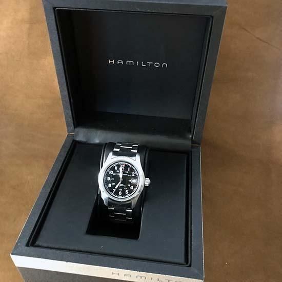 ハミルトン カーキ Ref.704450 自動巻モデル スケルトンバック ハミルトン カーキ Ref.704450 自動巻モデル スケルトンバック