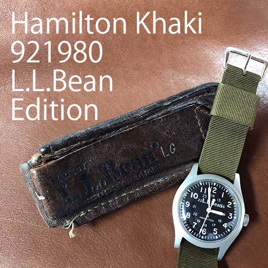 【希少】L.L.BEAN×HAMILTON 手巻機械式時計