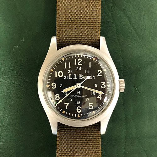 HAMILTON × L.L.Bean 9931 ヴィンテージ カーキ 電池式