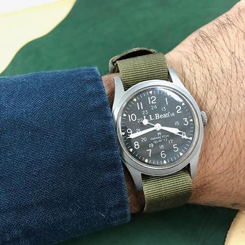 コレクターズアイテム HAMILTON L.L.Bean 921980 quartz