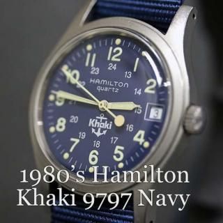 1980's HAMILTON Khaki 9797 NAVY<img class='new_mark_img2' src='https://img.shop-pro.jp/img/new/icons14.gif' style='border:none;display:inline;margin:0px;padding:0px;width:auto;' />