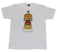 ハンバーガーTシャツ/ホワイト