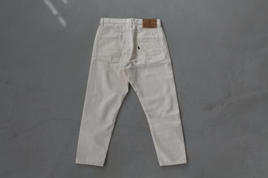 high waist white denim pants - MidiUmi（ミディウミ
