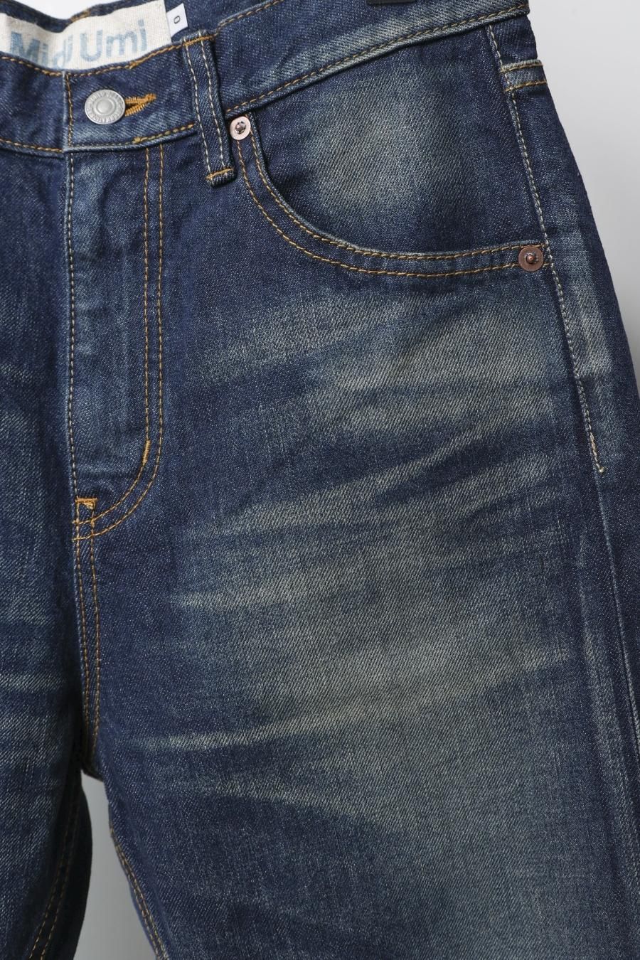 美品 ハイスペック ビブパンツ Msize MidiUmi ハイウエスト カーブデニム （その他パンツ）｜MidiUmi