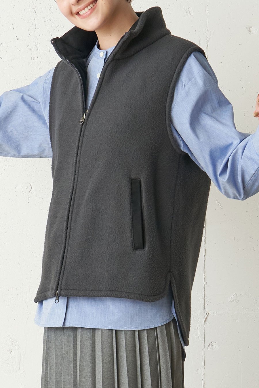 fleece vest - MidiUmi（ミディウミ）｜ONLINE SHOP