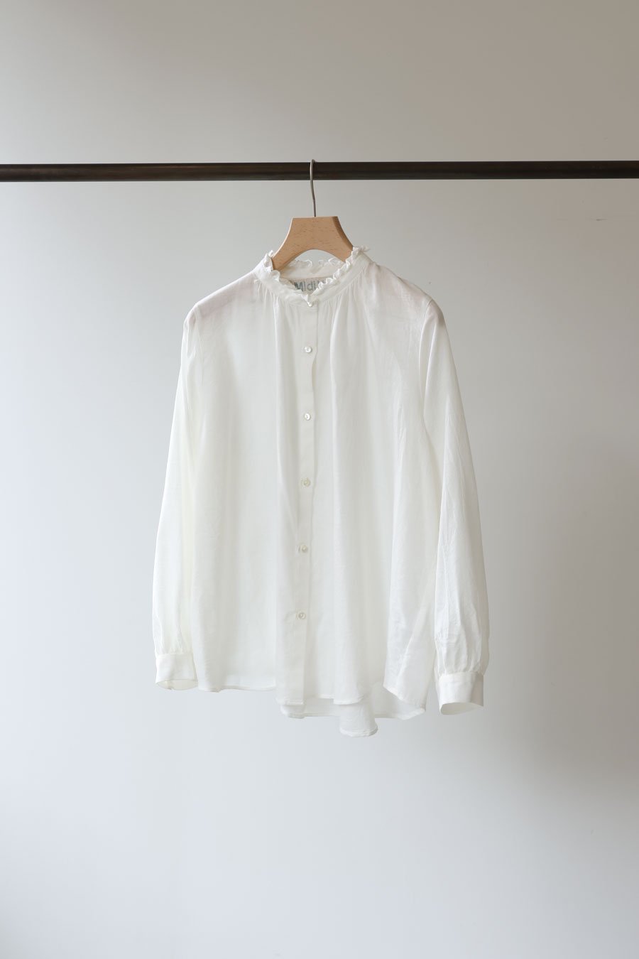 frill collar gather neck shirt - MidiUmi（ミディウミ）｜ONLINE SHOP