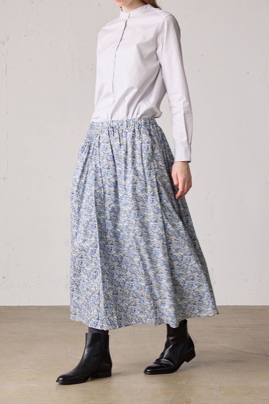 LIBERTY volume gather skirt - MidiUmi（ミディウミ）｜ONLINE SHOP