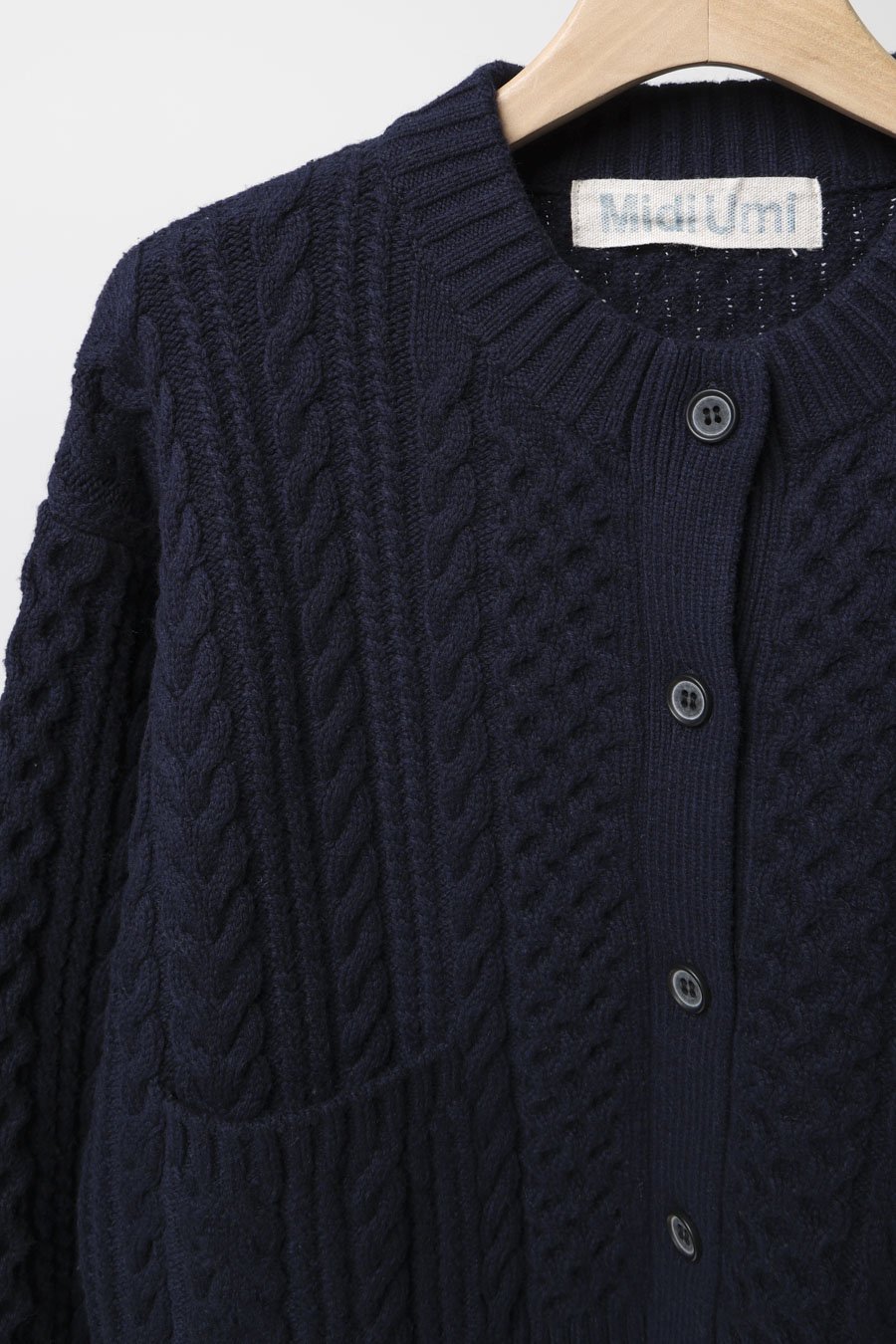 cable wide cardigan - MidiUmi（ミディウミ）｜ONLINE SHOP