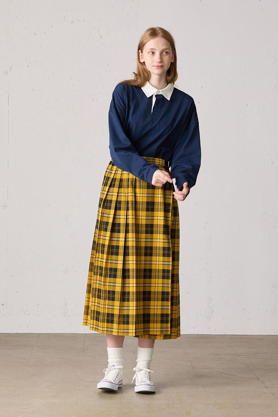 wrap pleats skirt - MidiUmi(ミディウミ)|ONLINE SHOP