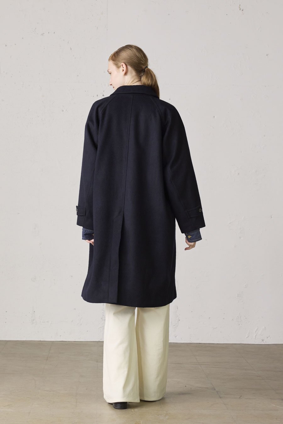 wool soutien collar coat - MidiUmi（ミディウミ）｜ONLINE SHOP