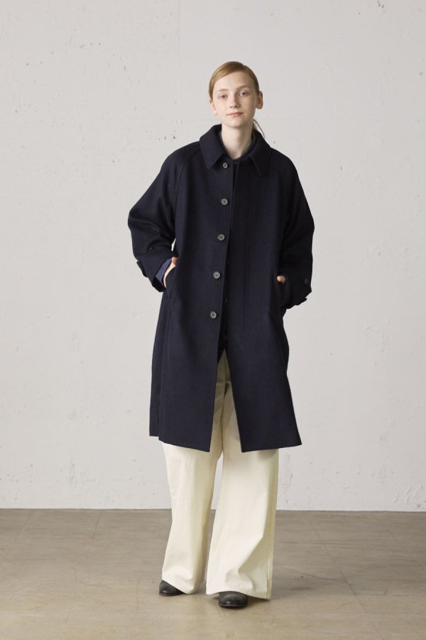 wool soutien collar coat