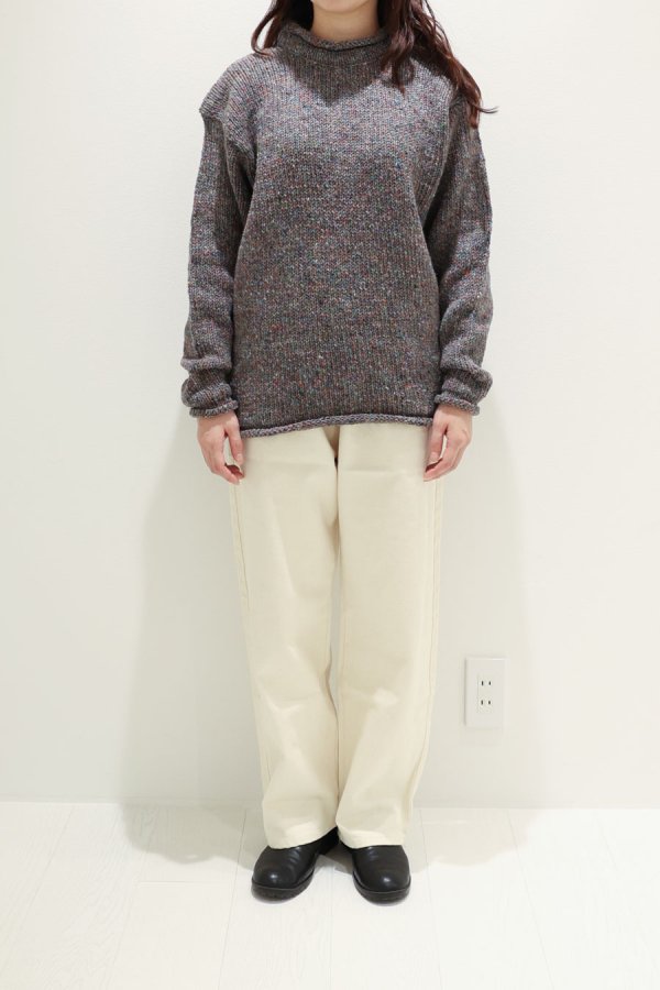<img class='new_mark_img1' src='https://img.shop-pro.jp/img/new/icons8.gif' style='border:none;display:inline;margin:0px;padding:0px;width:auto;' />rollneck donegal knit pullover / RATHLIN KNITWEAR