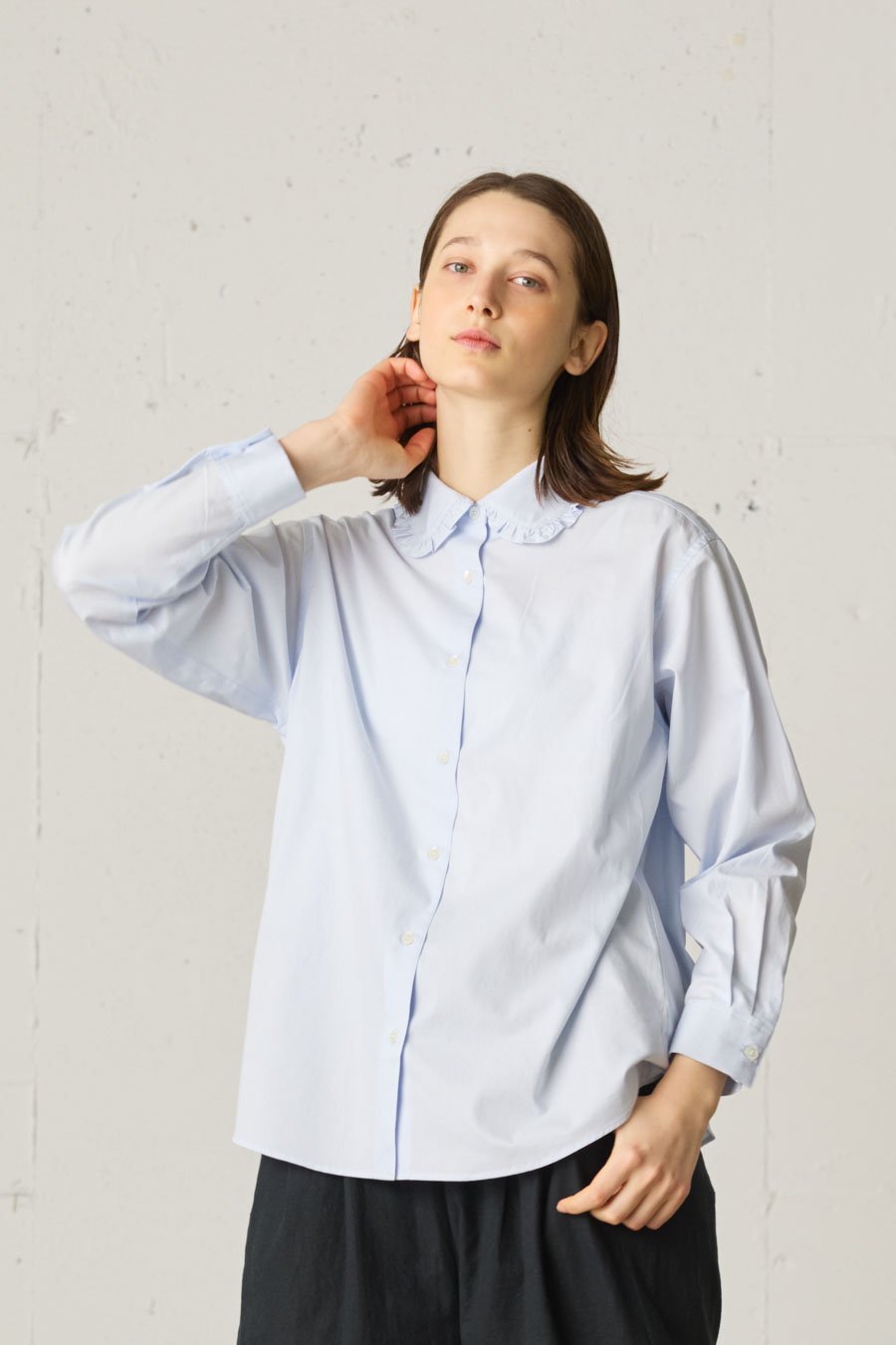 frill collar shirt - MidiUmi（ミディウミ）｜ONLINE SHOP