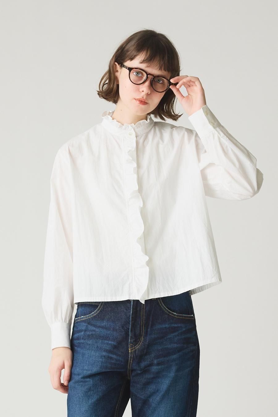 美品 2023AW ポリウールツイル ハーフスリーブ半袖シャツ ショート丈 M ハーフスリーブショートジャケット｜Stola.（ストラ）公式通販サイト