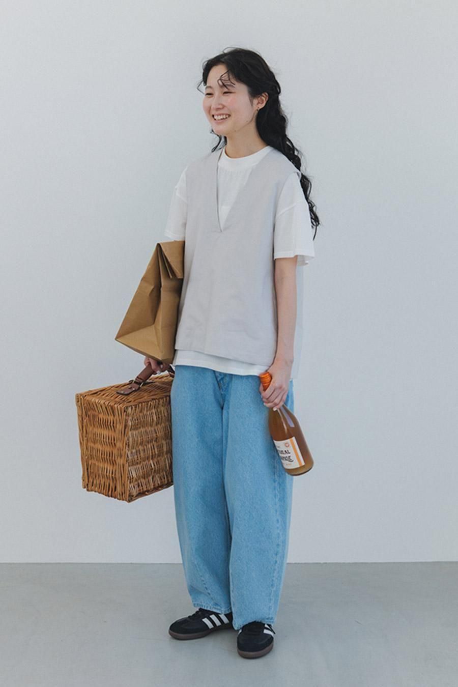 hi-waist curved denim【キナリノ掲載】 - MidiUmi(ミディウミ hi-waist curved denim【キナリノ掲載】 - MidiUmi(ミディウミ
