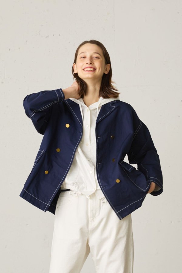 cotton linen double tailor jacket